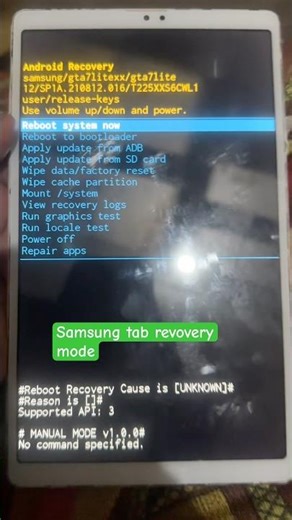 Samsung tab recovery mode open 👍