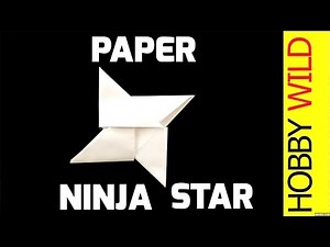 How To Make A Paper Ninja Star (Easy)