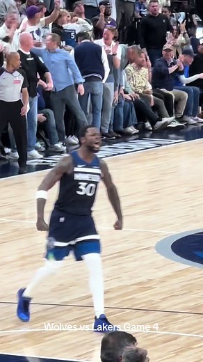 Julius Randle has been incredible this series, what a battle and atmosphere at the Target Center for game 4! #wolvesin5 #timberwolves #lukadonic #nba #nbaplayoffs #basketball @Timberwolves #lakers