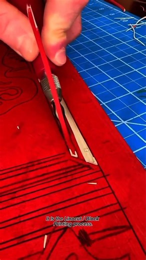 Precision Linocut Carving