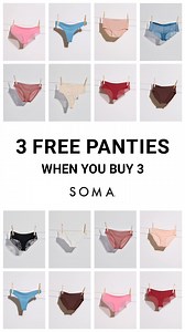A little lace, a comfy classic, or something cheeky—you can never have enough panties. | Soma Intimates