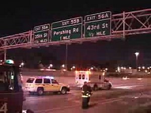 Chicago,IL-CAR CUT IN HALF IN HIGH SPEED CRASH ON I-94