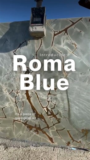 Stone slab of the week: Roma Blue Natural Quartzite This is not just a surface; it is a piece of geological art. Roma Blue Natural Quartzite captures the raw power of nature and transforms it into the ultimate statement piece for your home. It is a bold, intelligent choice for those who want their interior design to tell a story. The core of its beauty lies in the captivating and unique colours. A cool, steely blue-grey background serves as the canvas for striking, web-like veins of deep rust, c