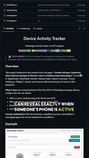 Device Activity Tracker: This WhatsApp Privacy Flaw Is Terrifying #github