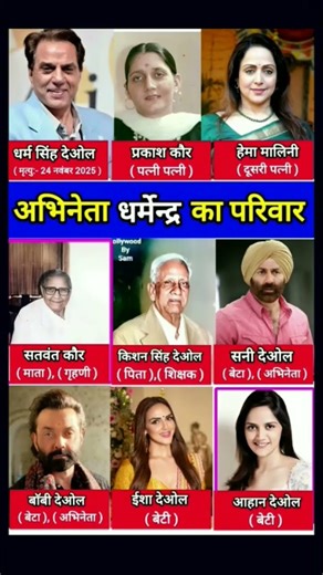 अभिनेता धर्मेन्द्र का परिवार #gk #short #dharmendra