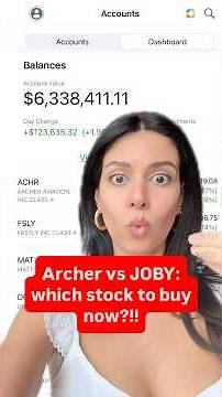 Archer vs JOBY: which stock to buy now?! My exact strategy in my $6 million portfolio for 2025