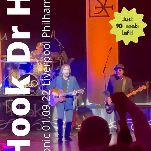 There’s just 90 seats left for #DrHook’s return show @liverpool_philharmonic on Thursday 1st September 2022! ⏳ Best be quick and grab your tickets while you still can!! | DR HOOK Starring Dennis Locorriere