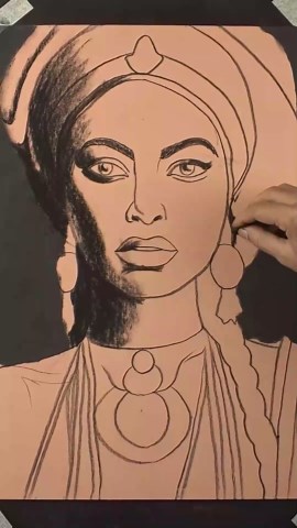 African queen portrait tutorial: realistic shading, texture, and lifelike expression