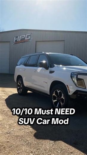 Elevate your SUV. Tuxedo wrap on a 2026 GMC Yukon, finished HERE at HPGRAPHICS. A must-have mod for those who want to stand out—without saying a word. #HPGraphics #GMCYukon #LuxurySUV #TuxedoWrap #SUVMods | HP Graphics