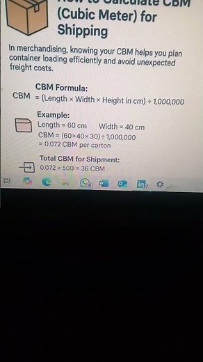 how to calculate CBM.