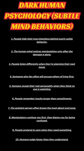 10 Shocking Human Behavior Truths You’ll Only Notice Now#psychology #shorts