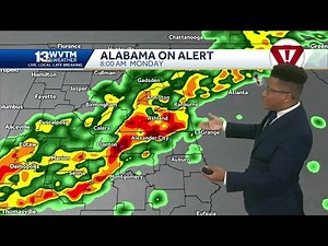 Alabama's severe weather forecast: Tornadoes, large hail, and strong winds Monday