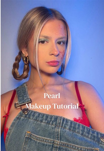 MAXXXINE / PEARL MAKEUP TUTORIAL 😝 #pearl #miagoth #halloweenmakeup #makeuptutorial #bts