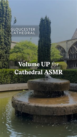 Pause and listen to the #ASMR sounds of #GloucesterCathedral | Gloucester Cathedral