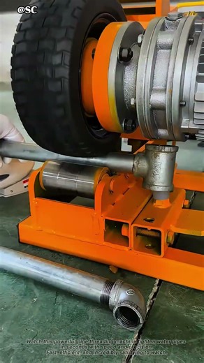 Fastest Pipe Tightening Tool Ever 🔥 #shorts #tools #plumbing #satisfying