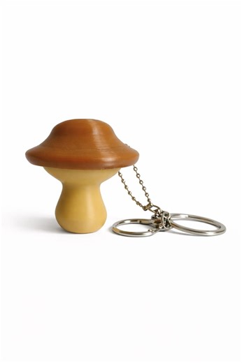 Big Forest Brown Mushroom Sensory Fidget Clicker With Keychain - Etsy