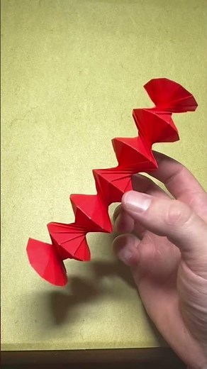 Origami Spring Into Action Demo (Jeff Beynon) #shorts