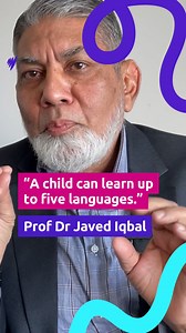 15K views · 99 reactions | Prof. Dr. Javed Iqbal shares his expert insight on language development and how many languages a child can truly master! #parenting #parentingtips #education #family #children | SBS Urdu | Facebook