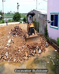 28K views · 272 reactions | Best Activity Almot Complete 100% Bulldozer KUMATSU D31P Pushing Soil Delete Pond TRuck Traspot soil | Excavator Bulldozer | Facebook