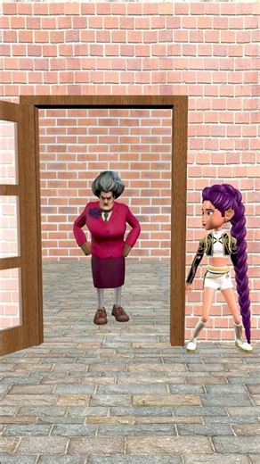 Granny Hotel - Hide from Horror Scary Teacher 3d #kpopdemonhunters #animation #scaryteacher3d