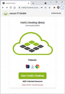 IntelliJ Cloud Desktop - Instant free Remote Session with no Time Limit -