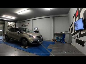 Renault Captur 1.5 DCI 90cv Reprogrammation Moteur @ 116cv Digiservices Paris 77 Dyno