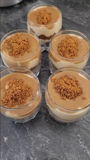 Verrines tiramisu spéculoos : dessert beaucoup trop gourmand😍 #tiramisu #verrine #speculoos #recette