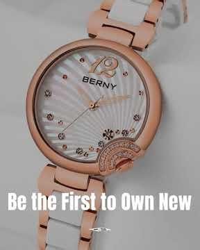BERNY Ladies Butterfly Buckle Waterproof Watch