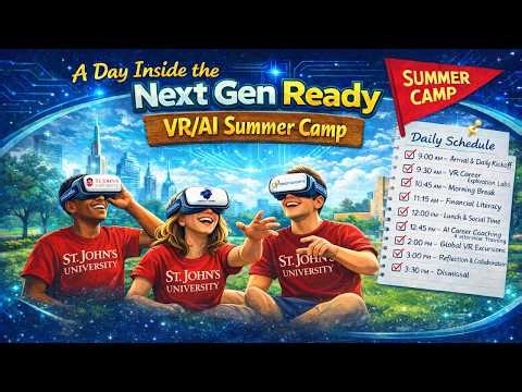 This Is What a VR/AI Summer Camp Looks Like… Daily Schedule for KreditVerse x St. John’s 👀