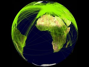 World airline route map 2010 [HD]