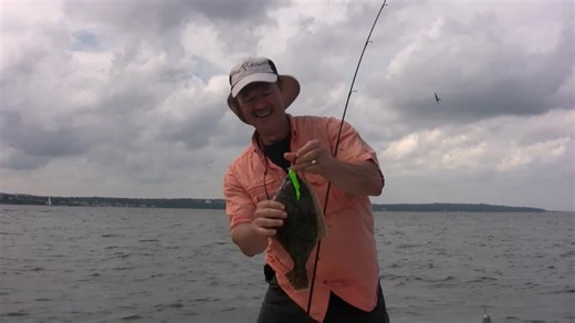Spoon feeding fluke using Viper Spoons, Flexi-Jigs, and Slimers Bait