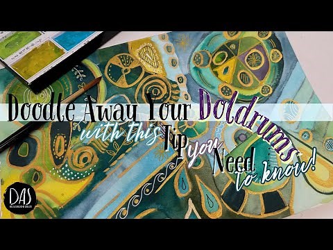 Intuitive Mark Making: A Watercolor & Doodling Journey for Joyful Expression! PLUS Tip for Abstracts