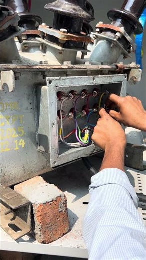 CT-PT transformer star delta connection #constructionsite #transformer #electrical #shortsviral