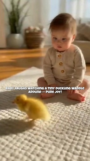 Little feet, big smiles. 🐥👶✨ This adorable duckling waddles around the baby with the cutest tiny steps — and the baby can’t stop laughing! A perfect mix of innocence, curiosity, and heartwarming sweetness. #BabyAndDuckling #CuteAnimals #DucklingLove #BabyLaughs #TinySteps #AdorableMoments #WholesomeVideo #CutePets #ViralCute #FeelGoodContent #BabyGiggles #DailyDoseOfCute | dedimulyadieayeuy
