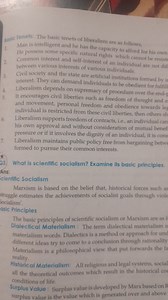 Bosic Tenefs: The basic tenets of liberalism are as follows,1.... | Filo