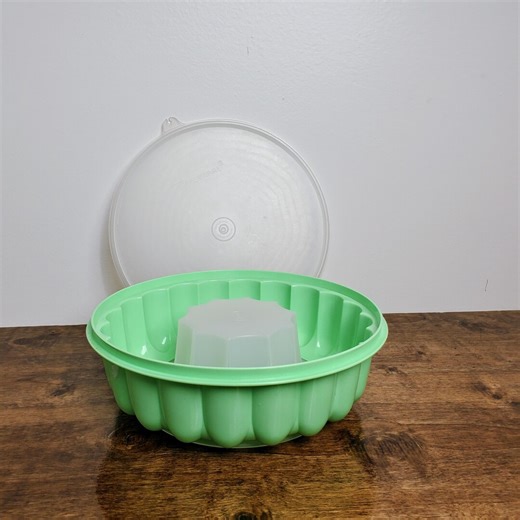 Vintage Tupperware Green Jello Mold: Fluted Ice Ring, 9 Inch - Etsy