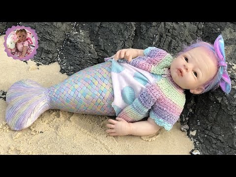 REBORN MERMAID BABY GOES TO THE BEACH FOR THE FIRST TIME!
