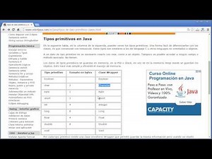 Tipos de dato primitivos y clases en Java