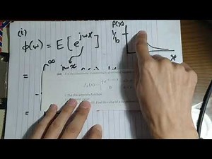 Lecture 6 - P1: Characteristic function of random variables.
