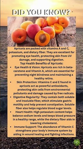 Apricots Health Benefits