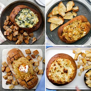 3.1M views · 8.5K shares | When you dip, I dip, we dip into four bread bowl dips. Save this recipe: https://taste.md/2wnrLY6 More recipes on our app  https://taste.md/2sltyPt | Tastemade | Facebook