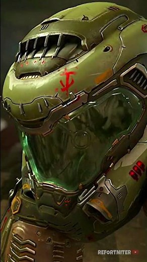 Doom Slayer's helmet Fortnite first look