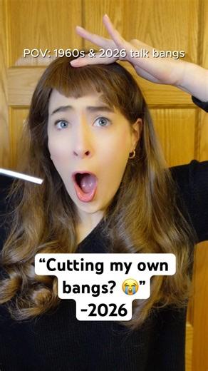 We’ve all been there (freshman year dorms for me 😬) #skit #1960s #bangs #acting #comedycreator