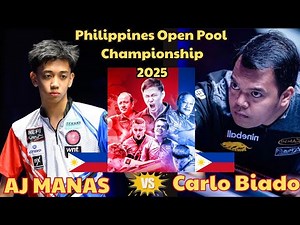 AJ Manas vs Biado - A Filipino Clash of Billiards Titans! 2025 philippines Open Pool Championship
