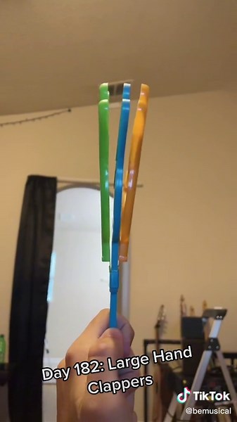 Colorful Plastic Hand Clappers for Percussion Play