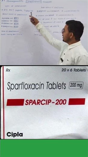 Uses of sparfloxacin 200 mg ip
