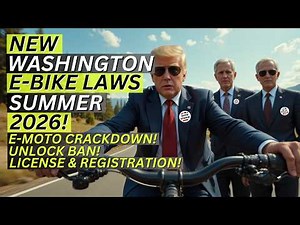 NEW WASHINGTON E-BIKE LAWS SUMMER 2026!! (E-MOTO CRACKDOWN! UNLOCK BAN! LICENSE & REGISTRATION!)
