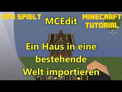 Minecraft Tutorial (1) | Ein Haus mit MCEdit in eine bestehende Welt importieren