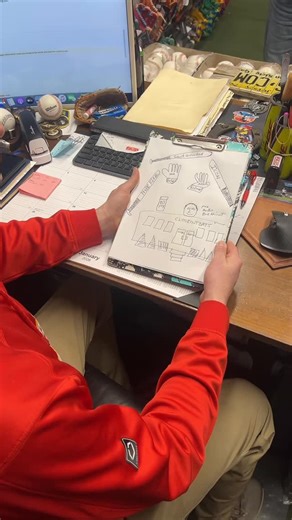 Closeoutbats.com on Instagram: "Some people write notes. Others illustrate the entire CloseoutBats universe. #CloseoutBats #BaseballTikTok #SportsRetail #WorkHumor #POV"