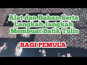LEARN HOW TO MAKE BATIK WRITTEN FROM START TO FINISH || BATIK BASICS